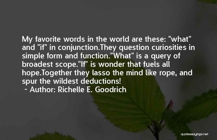 Curiosity And Wonder Quotes By Richelle E. Goodrich