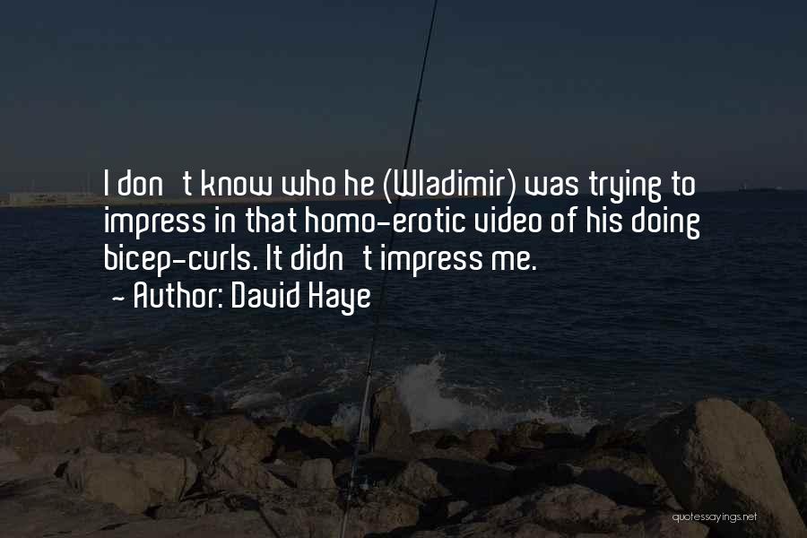 Curls Quotes By David Haye