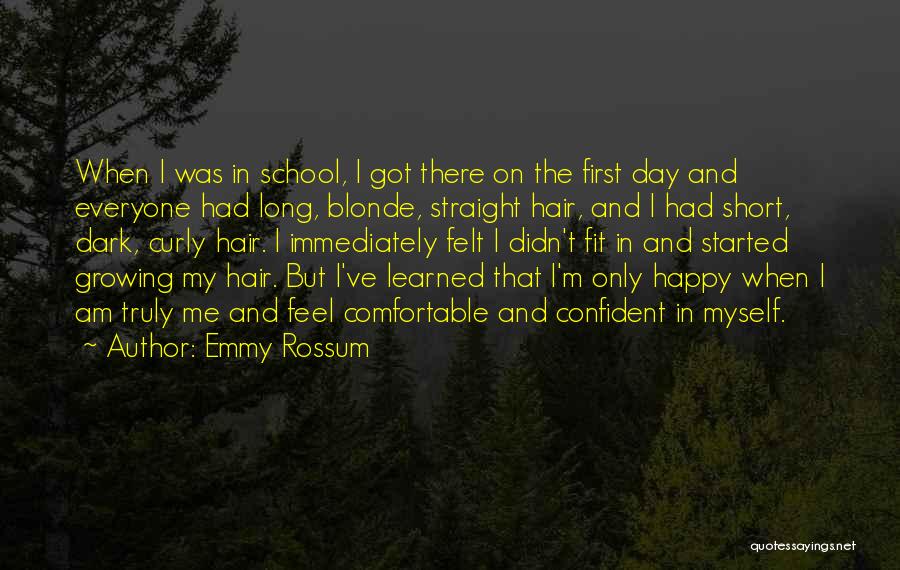 Curly Hair Short Quotes By Emmy Rossum