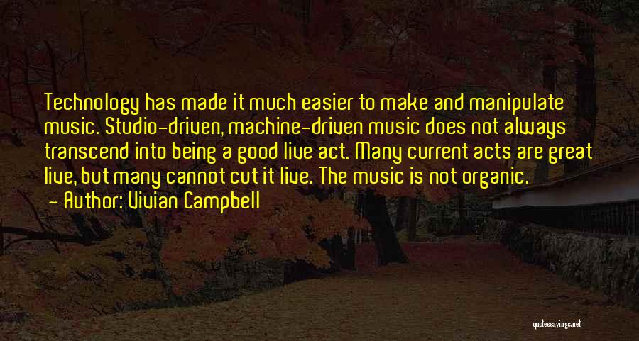 Current Music Quotes By Vivian Campbell