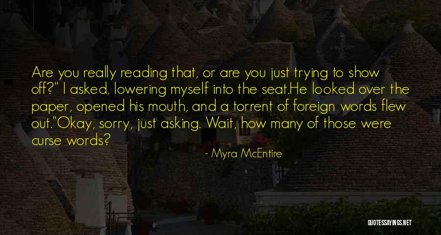 Curse Words Quotes By Myra McEntire Curse Words Quotes By Myra McEntire