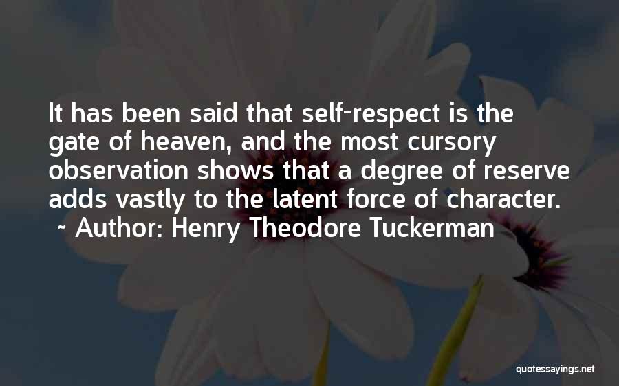 Cursory Quotes By Henry Theodore Tuckerman