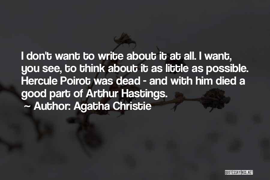 Curtain Poirot Quotes By Agatha Christie
