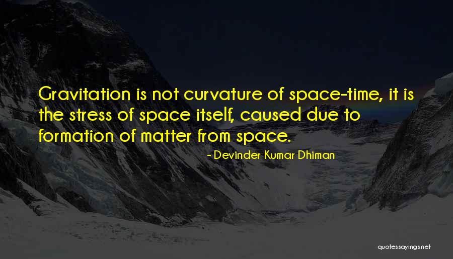 Curvature Quotes By Devinder Kumar Dhiman