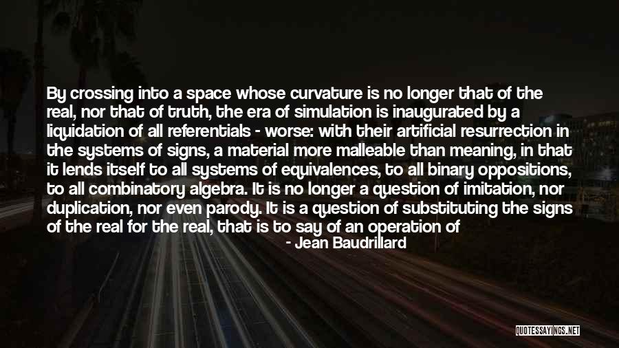 Curvature Quotes By Jean Baudrillard