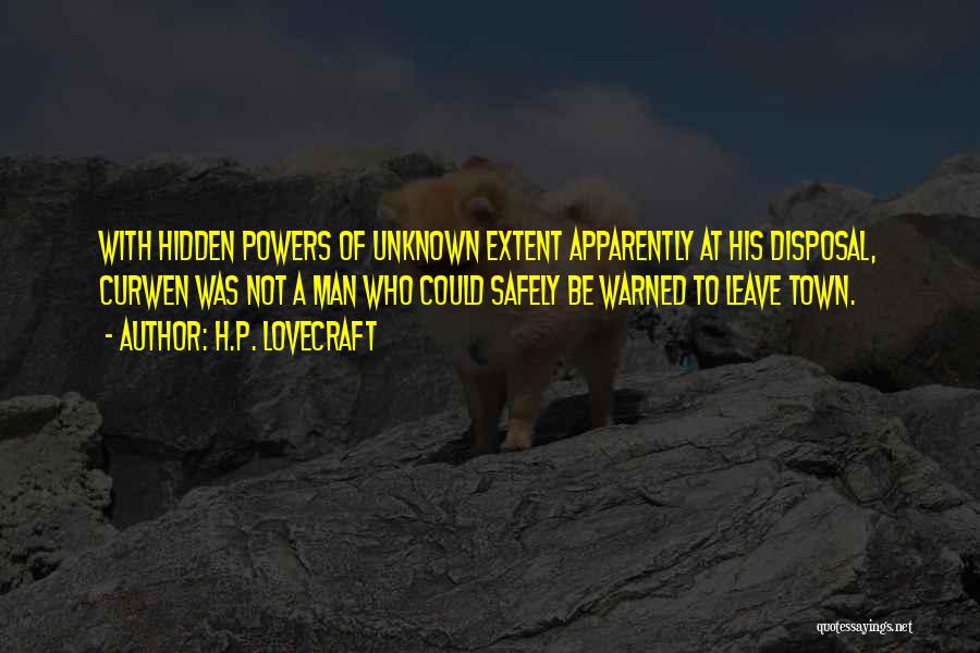 Curwen Quotes By H.P. Lovecraft