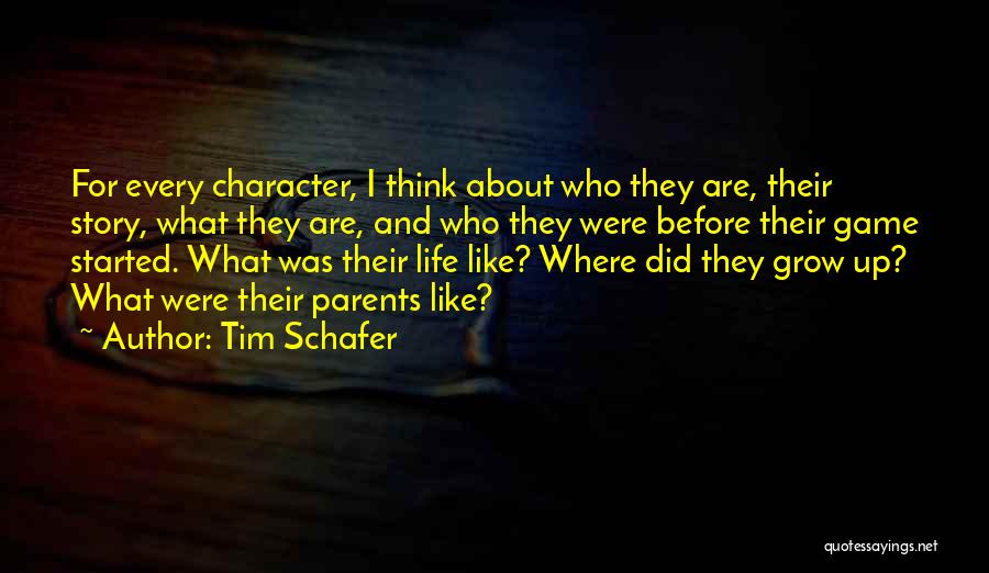 Custis Family Quotes By Tim Schafer