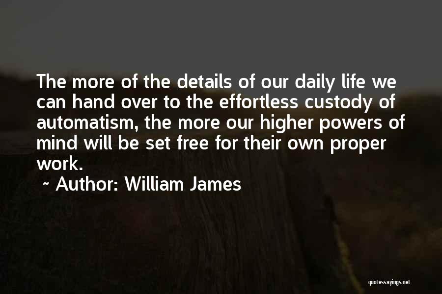 Custody Quotes By William James