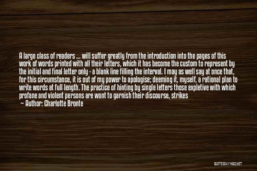 Custom Printed Quotes By Charlotte Bronte