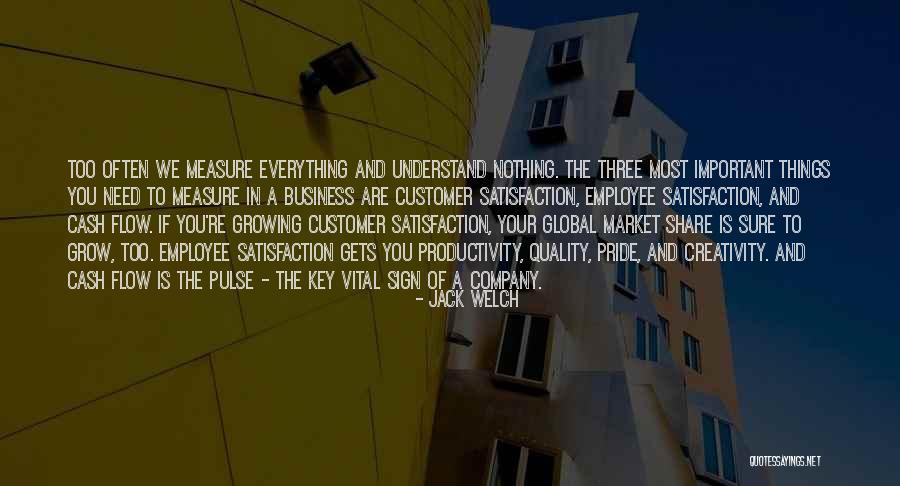 Customer And Employee Satisfaction Quotes By Jack Welch