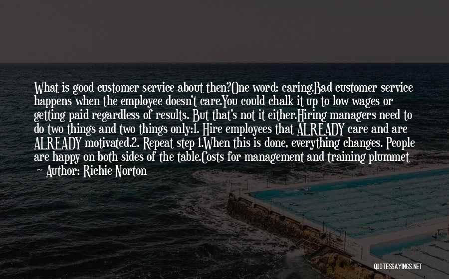 Customer Care Service Quotes By Richie Norton