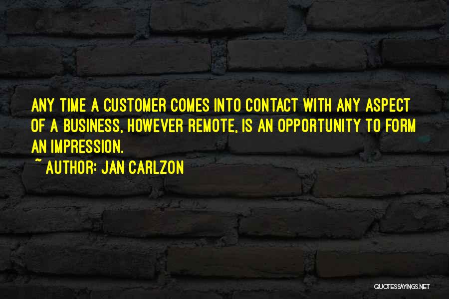 Customer Contact Quotes By Jan Carlzon