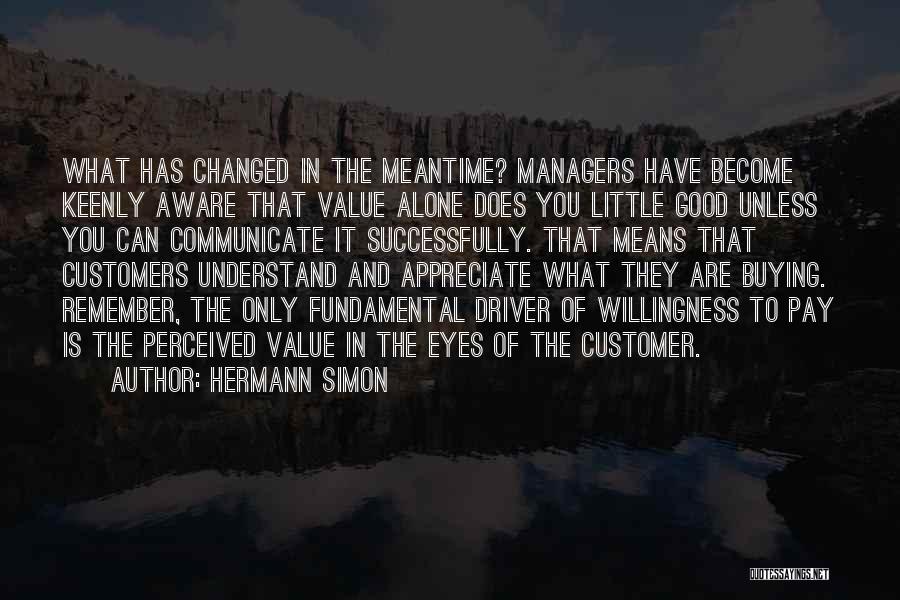 Customer Perceived Value Quotes By Hermann Simon