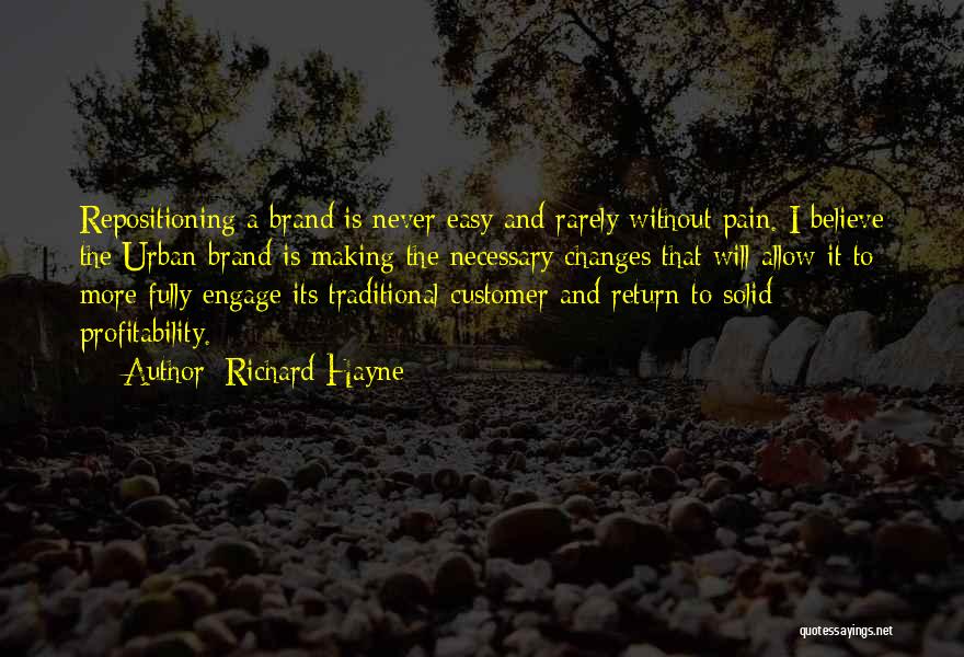 Customer Profitability Quotes By Richard Hayne