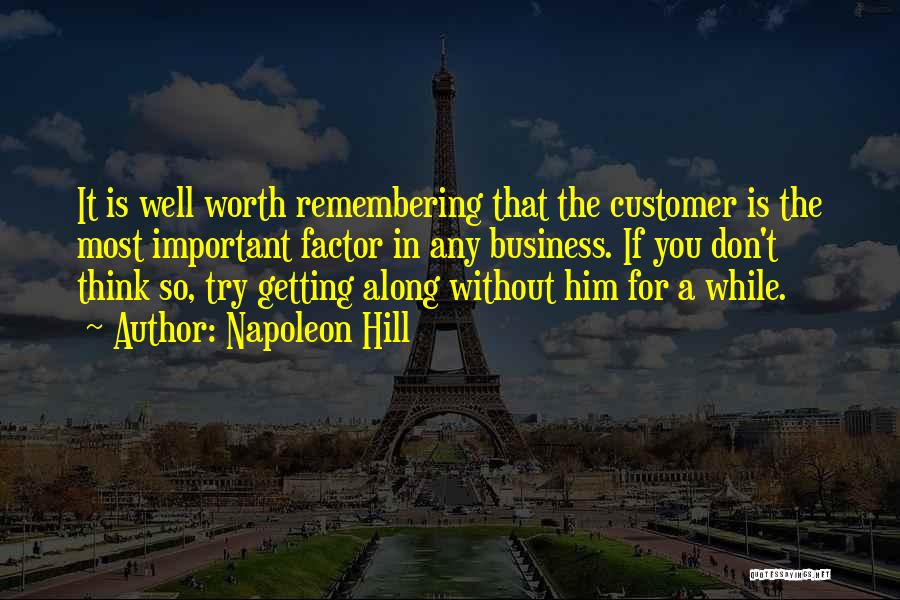 Customer Quotes By Napoleon Hill