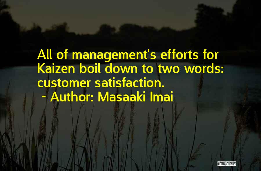 Customer Satisfaction Quotes By Masaaki Imai