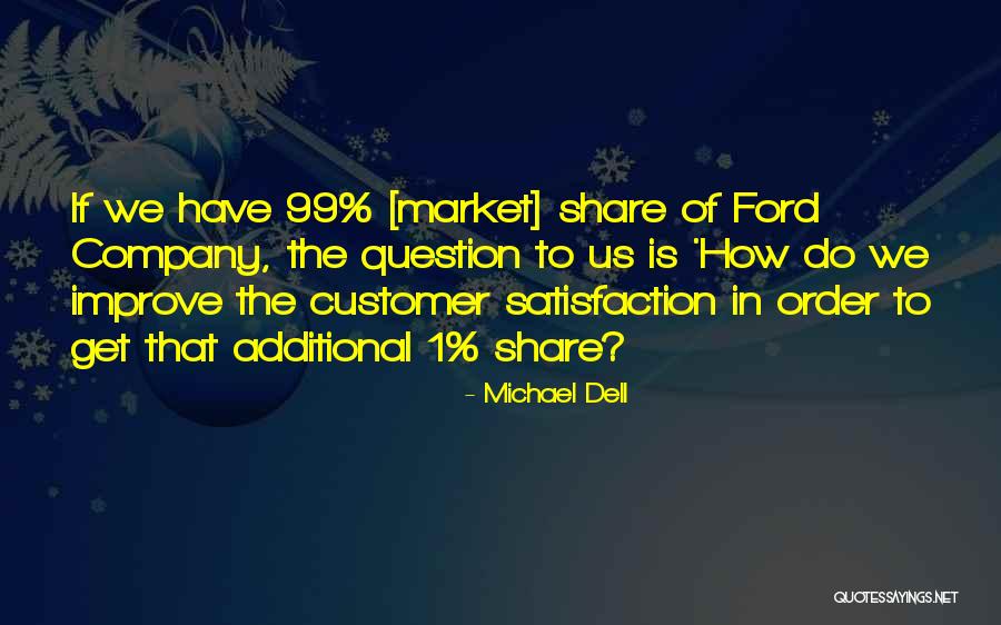 Customer Satisfaction Quotes By Michael Dell