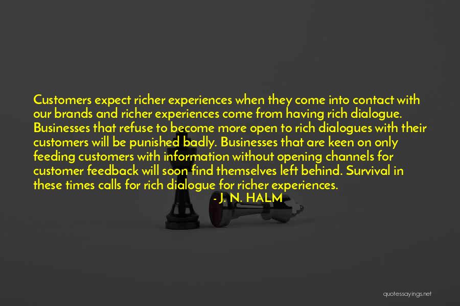 Customer Service Quotes By J. N. HALM Customer Service Quotes By J. N. HALM