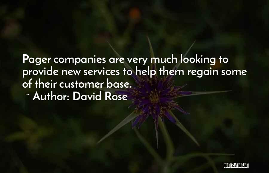 Customer Services Quotes By David Rose