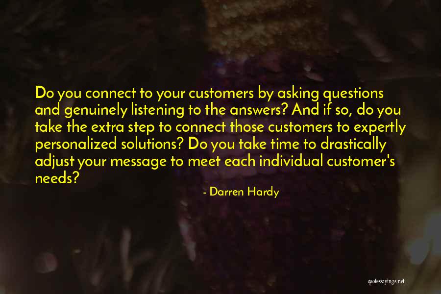 Customer Solutions Quotes By Darren Hardy