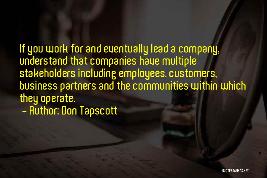 Customers And Employees Quotes By Don Tapscott