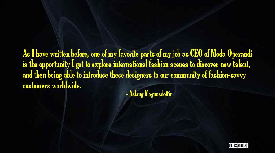 Customers Quotes By Aslaug Magnusdottir