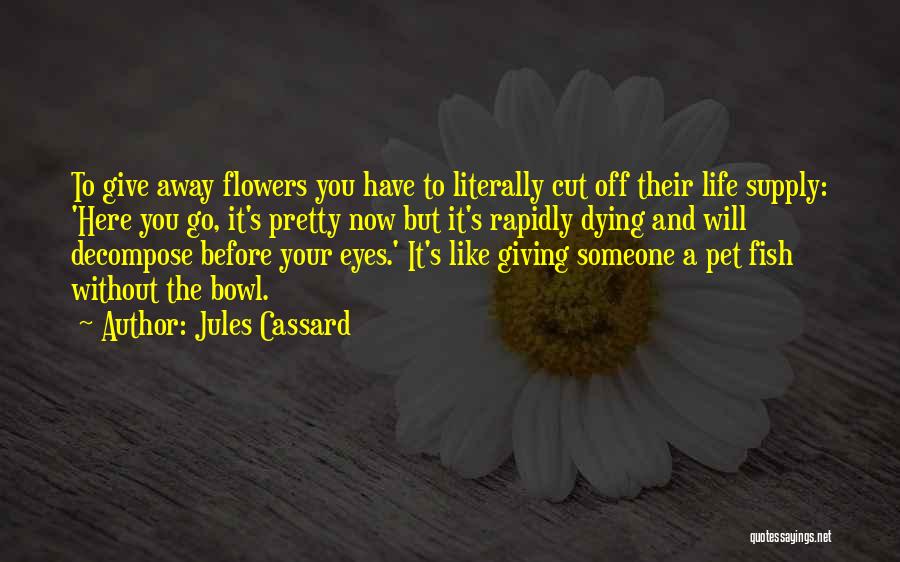 Cut Flowers Quotes By Jules Cassard