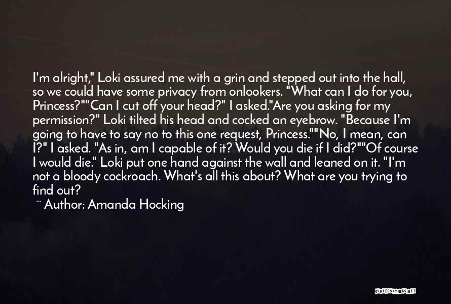 Cut Me Off Quotes By Amanda Hocking