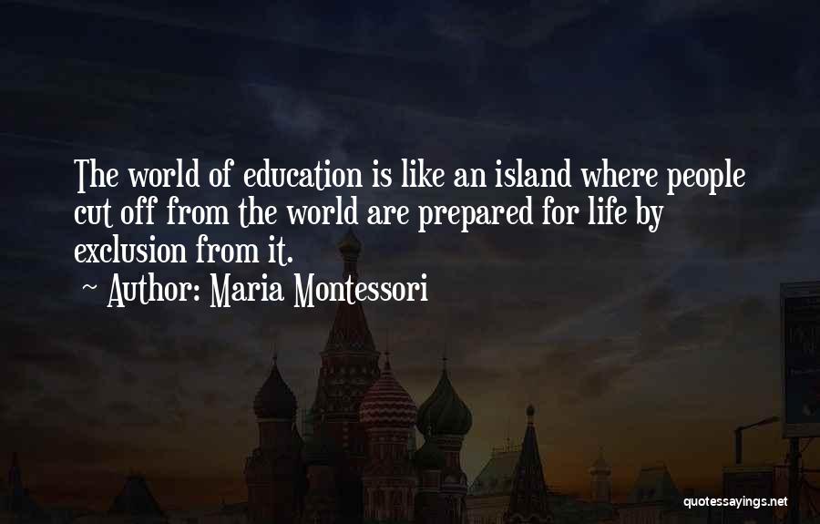 Cut Off Quotes By Maria Montessori