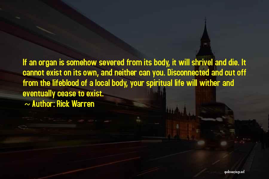 Cut Off Quotes By Rick Warren