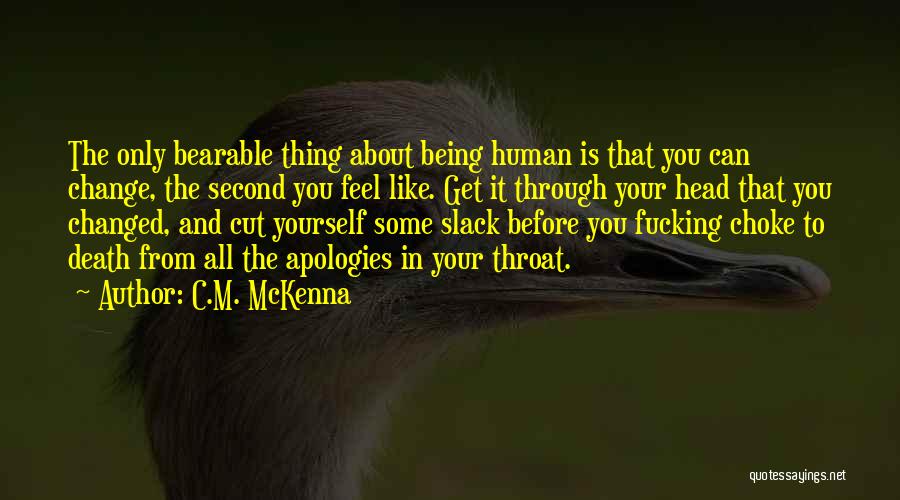 Cut Throat Quotes By C.M. McKenna