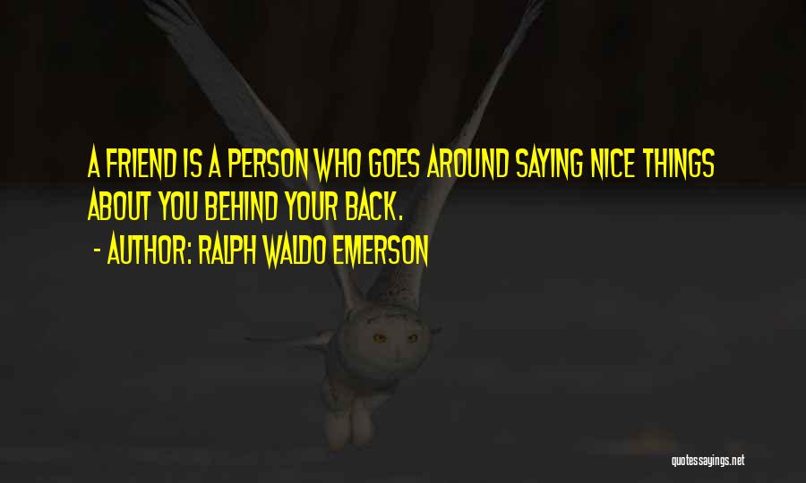 Cute Best Friend Quotes By Ralph Waldo Emerson