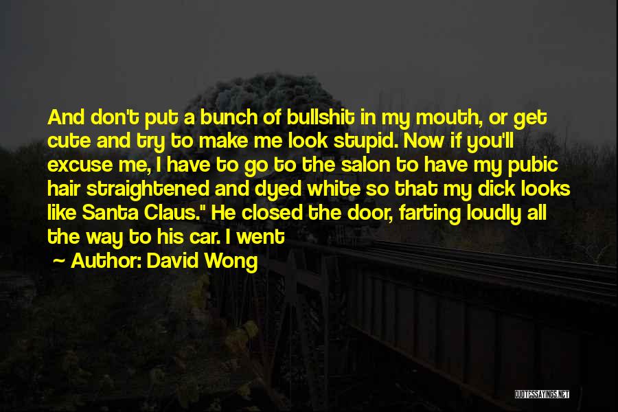 Cute Hair Salon Quotes By David Wong