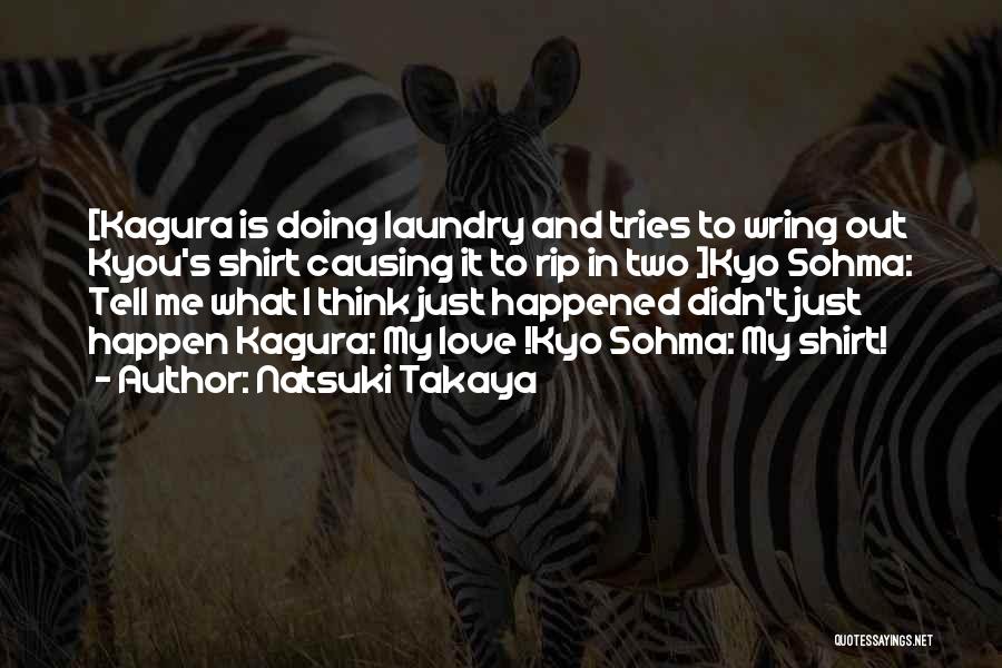 Cute Laundry Quotes By Natsuki Takaya