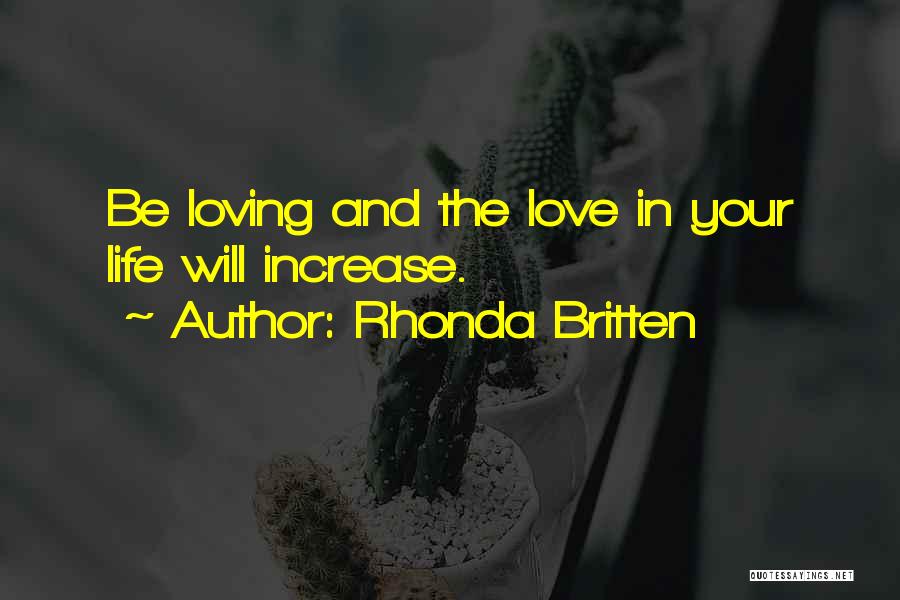 Cute Life And Love Quotes By Rhonda Britten