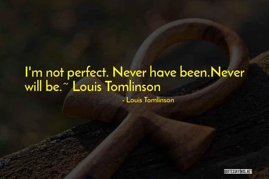 Cute Not Perfect Quotes By Louis Tomlinson