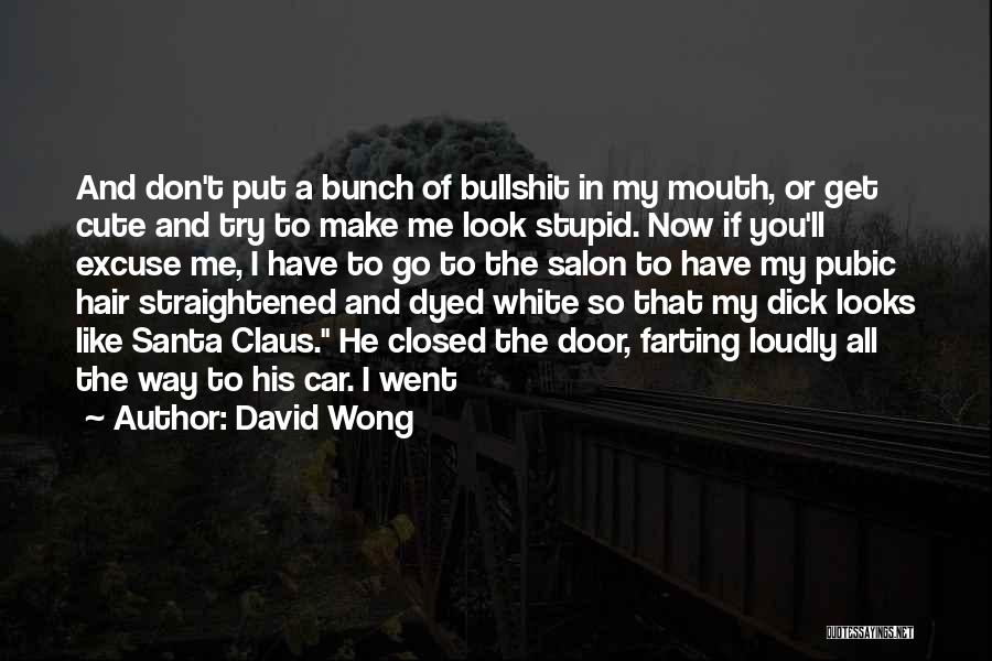 Cute Salon Quotes By David Wong