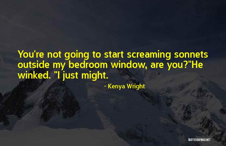 Cute Window Quotes By Kenya Wright