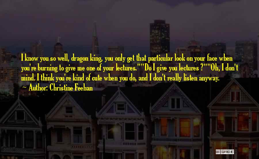 Cute You're On My Mind Quotes By Christine Feehan