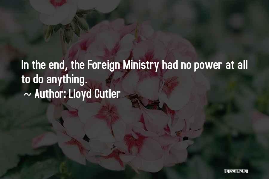 Cutler Quotes By Lloyd Cutler