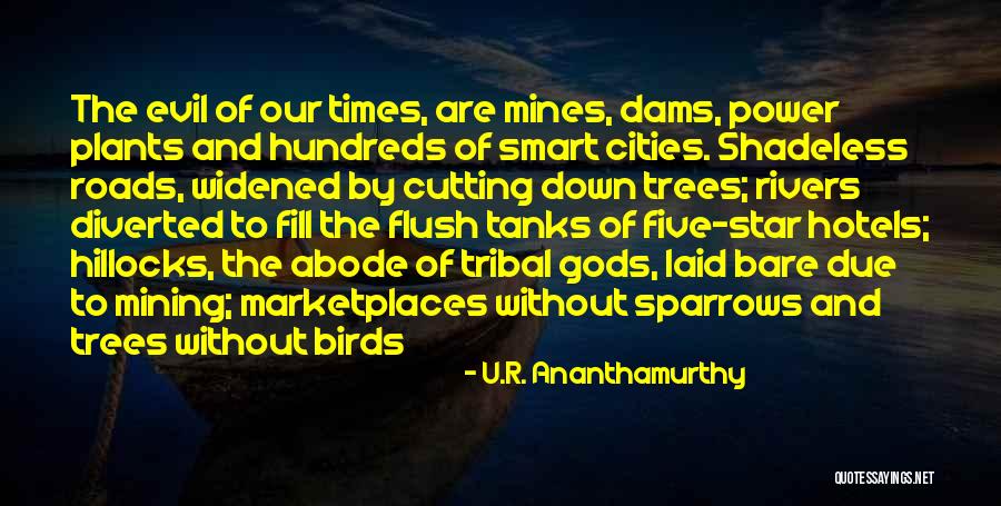 Cutting Down Trees Quotes By U.R. Ananthamurthy Cutting Down Trees Quotes By U.R. Ananthamurthy
