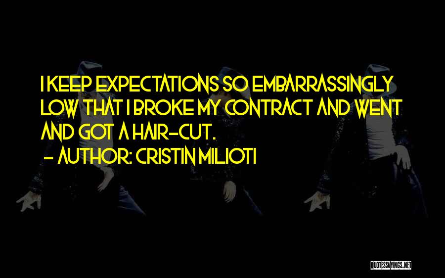 Cutting Off Hair Quotes By Cristin Milioti