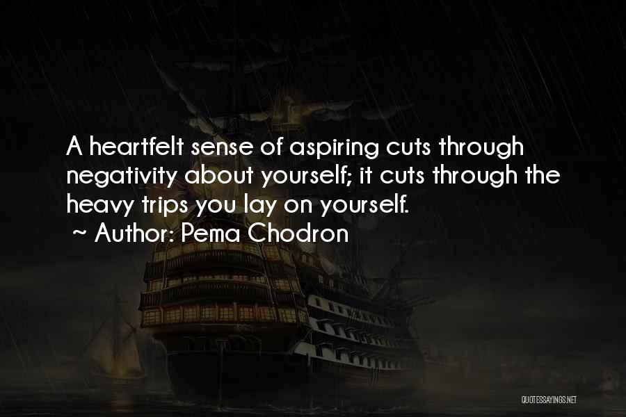 Cutting Yourself Quotes By Pema Chodron