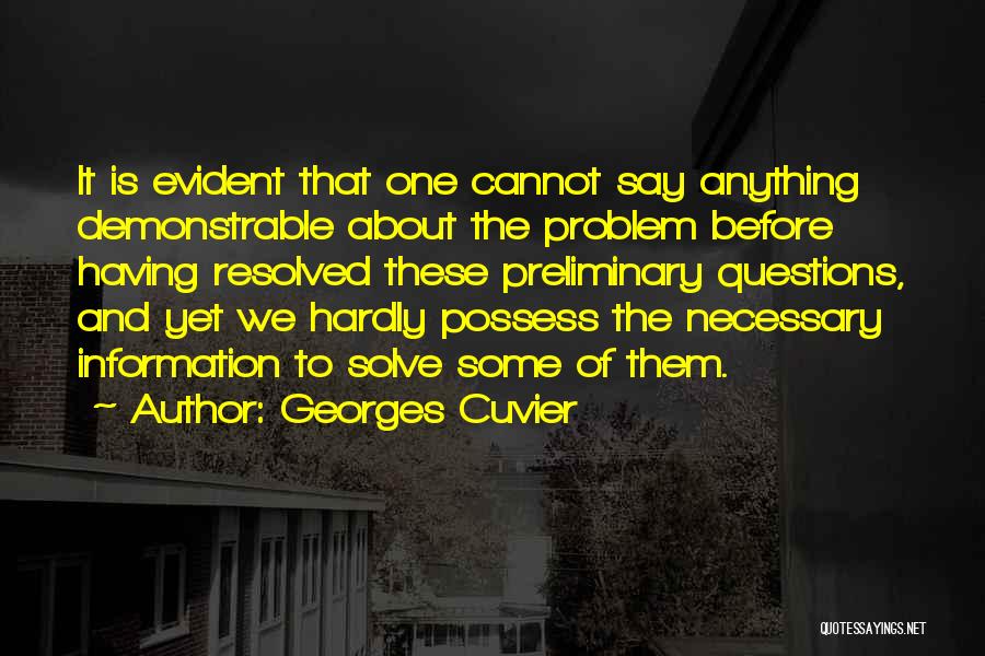 Cuvier Quotes By Georges Cuvier