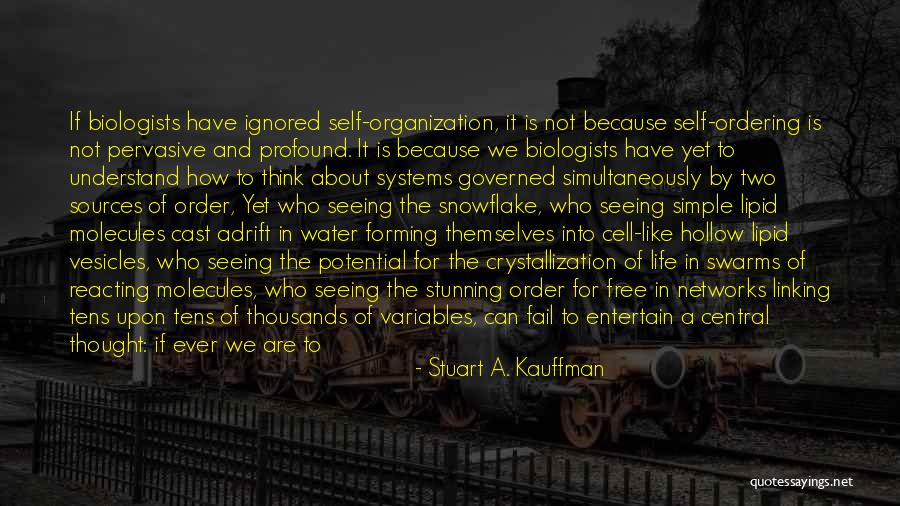 Cybernetics Of Cybernetics Quotes By Stuart A. Kauffman Cybernetics Of Cybernetics Quotes By Stuart A. Kauffman