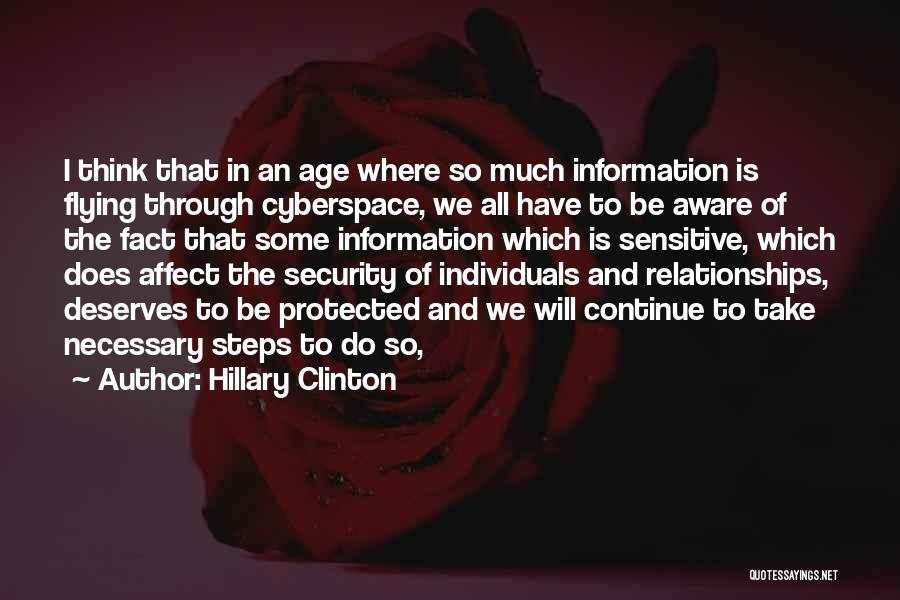 Cyberspace Quotes By Hillary Clinton