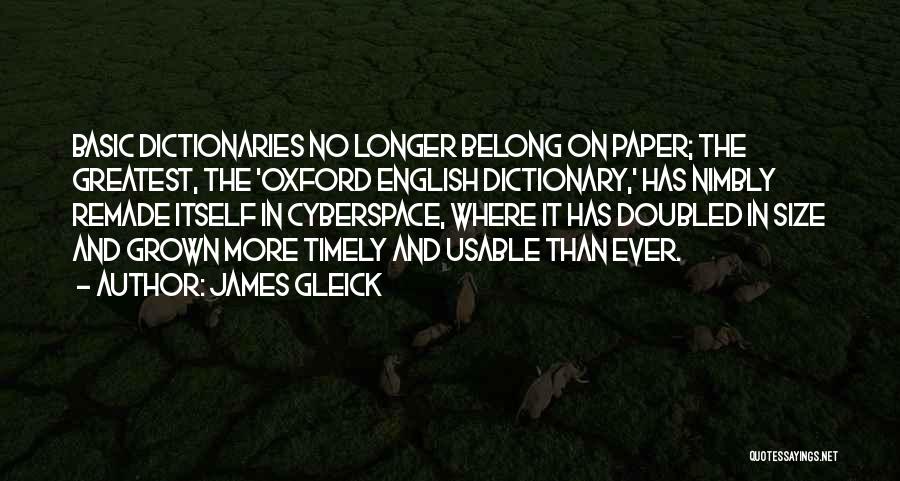 Cyberspace Quotes By James Gleick