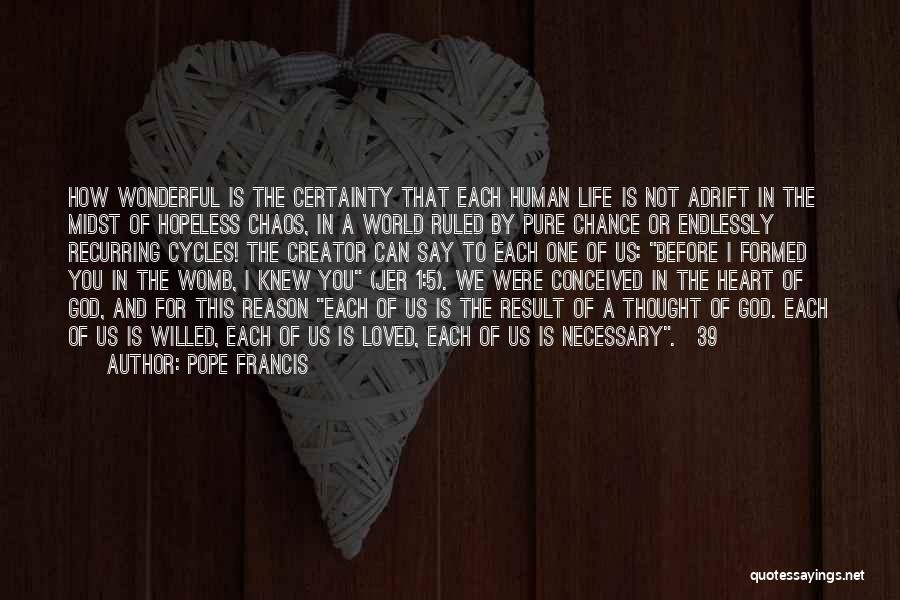 Cycles Of Life Quotes By Pope Francis