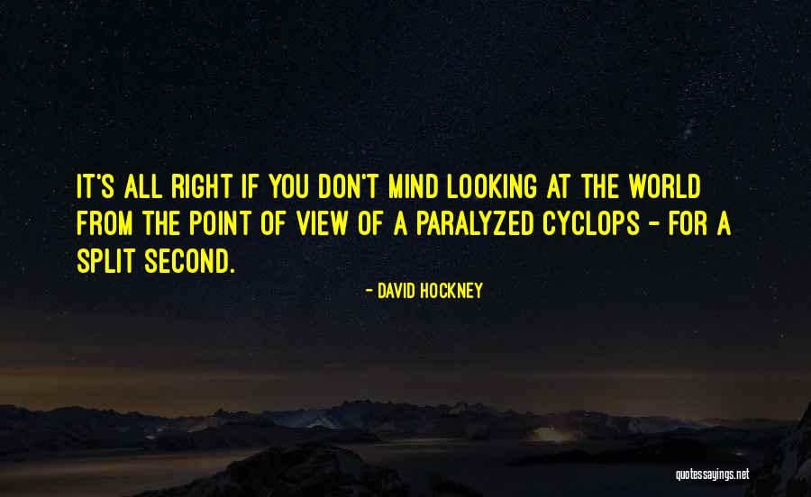 Cyclops Quotes By David Hockney