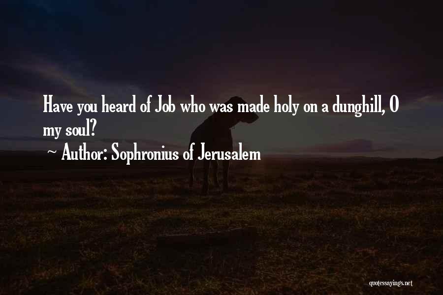 Cyklutz Quotes By Sophronius Of Jerusalem